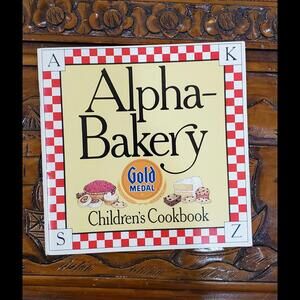 Alpha-Bakery Children's Cookbook Gold Medal Flour Vintage 1987 ABC Recipes Book